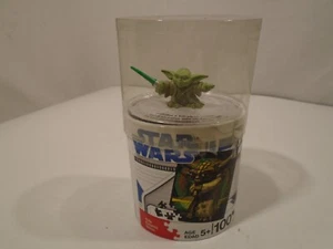 Hasbo MB  Star Wars 100 Piece Puzzle w/Yoda Figure New in original packaging - Picture 1 of 6