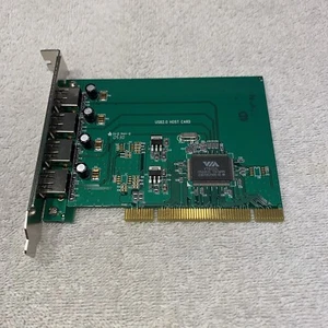 VIA VT6212L PC 4 porty PCI 2.0 USB Host Controller Adapter Karta - Zdjęcie 1 z 7