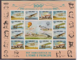 D8162: St Thomas + Prince Islands #701-704, Sheetlets, Perf + Imperf - Picture 1 of 1