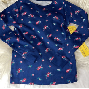 Cozy Jams Sleep shirt girls size 5 T Floral Top cotton NWT