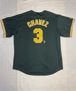 Camiseta Oakland Athletics Majestic #3 CHAVEZ Talla 54? (sin etiqueta de talla) - Imagen 1 de 14