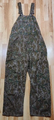 VINTAGE MOSSY OAK Camo Hunting Bibs - 2 XL - Overalls Outdoors Workwear Fall USA - Image 1 of 4