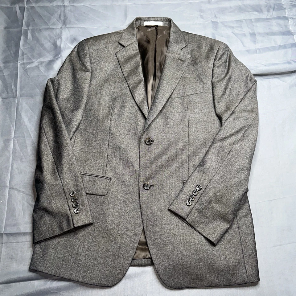 Chaqueta Blazer Abrigo Deportivo Joseph Abboud Para Hombre 38S Marrón 100% Lana 2 Botones Foto 1 de 4