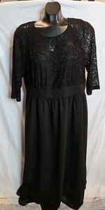 Bloomchic Women's size 14/16 Black Lace Dress - Picture 1 of 6