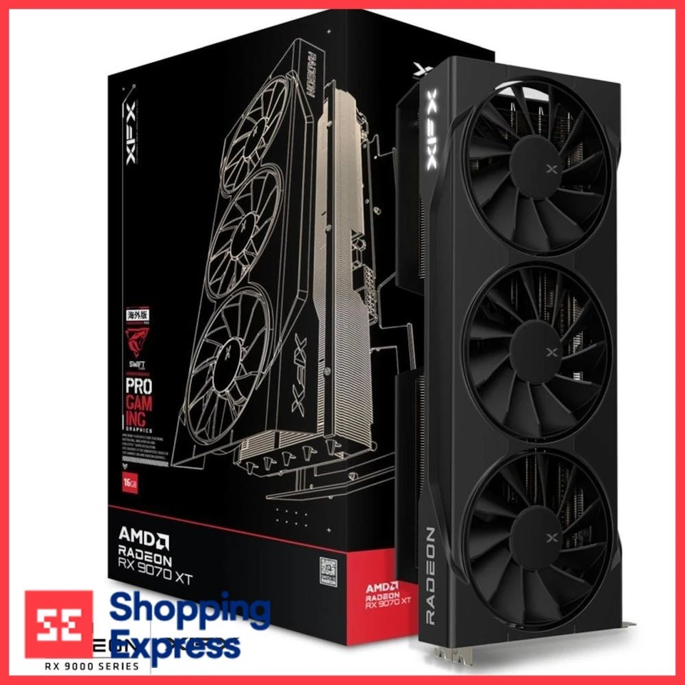 XFX RX-97TSWF3B9 Swift AMD Radeon RX 9070XT Triple fan Gaming Edition with 16GB