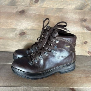 ll bean cresta mujer talla 8 zapatos cuero marrón impermeables botas de senderismo - Imagen 1 de 8