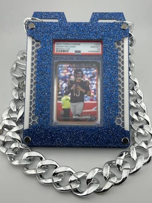 Cadena de losa de cartas - Cadena de exhibición de portatarjetas portátil para PSA, CGC, BGS, Pokémon Foto 1 de 2