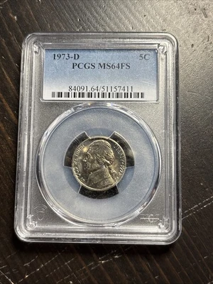 1973-D PCGS MS66FS Jefferson Nickel 5C - Image 1 of 2