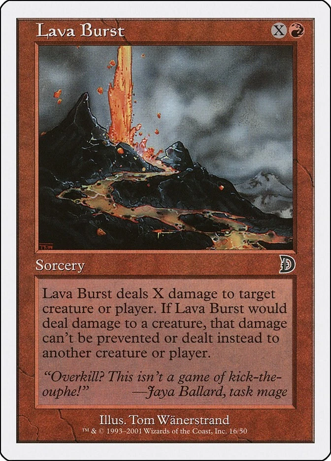Lava Burst 16 LP Normal Deckmasters Garfield vs Finkel MTG EN - Image 1 of 1