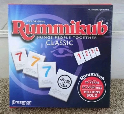 Pressman- The Original Rummikub Classic Board Tile Game- OPEN BOX-Complete - Image 1 of 4