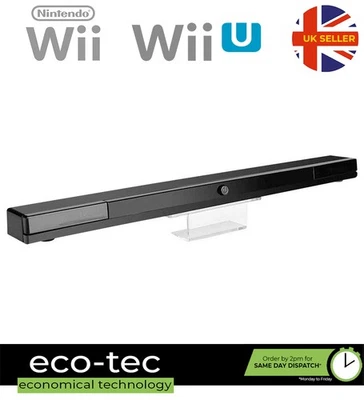 Black Wireless Sensor Bar with Extended Range Infrared for Nintendo Wii & Wii U - Image 1 of 4