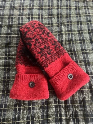 Шерстяной переработанный свитер варежки флисовая подкладка Бесплатная доставка - Изображение 1 из 4