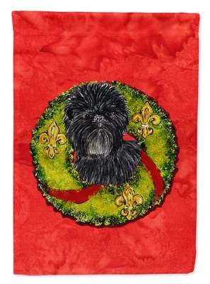 Affenpinscher Christmas Wreath Garden Flag SS4198GF - Image 1 of 4