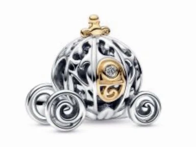 Pandora Disney 100 Aniversario Cenicienta Encantado Carruaje Dije 925 ALE Foto 1 de 2