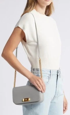 Rebecca Minkoff Amour Leather Crossbody Bag in color Dove, Item #10291605, NWT - Image 1 of 4