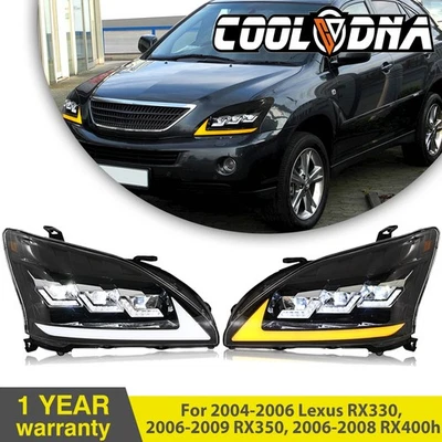 2x Faros LED Proyector Actualización Para Lexus RX330 350 400H 2004-2009 Conjunto Foto 1 de 4