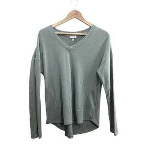 Suéter Olivia Sky cuello en V verde azulado talla mediana - Imagen 1 de 7