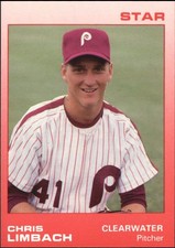 1988 Clearwater Phillies Star #17 Chris Limbach