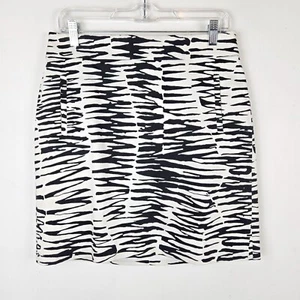 Banana Republic X Trina Turk Women’s Zazzy Zebra Mini Pencil Skirt Size 6 Career - Picture 1 of 16