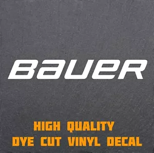 Bauer Hockey Decal. ASSORTED SIZE AND COLOR Options. High Quality Vinyl! - Picture 1 of 2