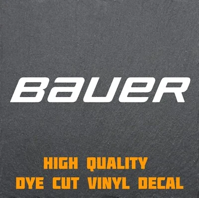 Calcomanía de hockey Bauer. SURTIDO TAMAÑO Y COLOR Opciones. ¡Vinilo de alta calidad! Foto 1 de 2