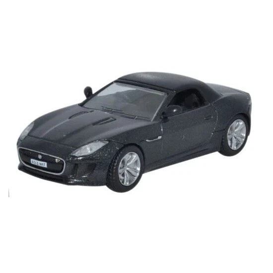 Jaguar F-Type Cabriolet 1/76 Grigio Stratus - Oxford 76FTYP004 - Immagine 1 di 1