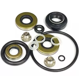 New For 396350 Johnson Evinrude 9.9 15HP Lower Gearcase Seal Kit W/Drain Screws - Picture 1 of 10