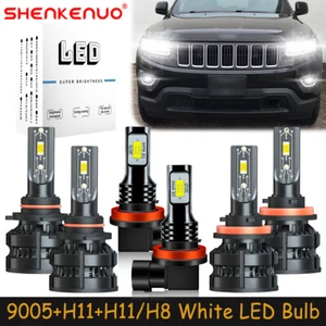 For Jeep Grand Cherokee 2014-2017 Combo LED Headlight Bulb High Low Fog Light Z8 - Picture 1 of 21