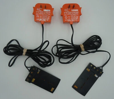 AURORA AFX WALL PAK TRANSFORMER W/CLIP ON TERMINAL ~ 2 PC TESTED AT 15.7 & 15.8V - Image 1 of 4