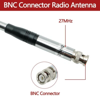 Antenna telescopica 27Mhz BNC 23/130cm per walkie talkie CB portatile/portatile - Immagine 1 di 4