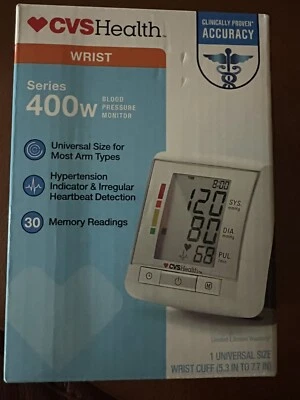 CVS HEALTH SERIES 400W AUTOMATIC WRIST BLOOD PRESSURE MONITOR Open Box - Image 1 of 4