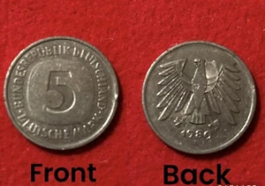 GERMANY - 5 Deutsche Mark 1980 F /Eagle Coin(Bavarian Central Mint - Munich) - Picture 1 of 20