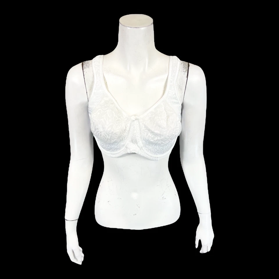 Breezies Women's Wild Rose Lace Seamless Underwire Bra Solid White 36DDD Size - Image 1 of 2