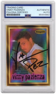 Tarjeta de boxeo firmada por Vinny 'Paz' Pazienza 1996 Ringside #24 - (PSA encapsulada) - Imagen 1 de 1