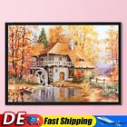Full Embroidery Forest Cabin Stamped Canvas DIY 11CT Cross Stitch Kit Home Decor