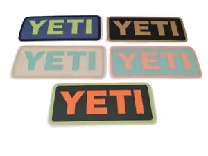 5er Set YETI mehrfarbiger AUFKLEBER / ABZIEHBILD Set - Getränkemarker - Bild 1 von 2