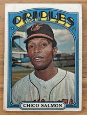 1972 Topps Chico Salmon Baseball Card 646 Orioles Infield GD/VG O/C Corner Dings