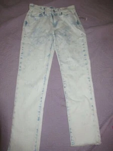 nwt Old Navy bleached Power straight ankle jeans girls 12 free ship USA - Picture 1 of 3