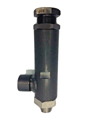 ECON® Spring-loaded safety valve fig. 1515 steel low-lifting G1/2" MXF  11.5 bar - Image 1 of 3