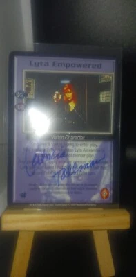 Babylon 5 CCG Shadows Embossed Card Lyta Empowered Patricia Tallman Autograph BB - Image 1 of 2