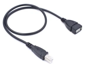 USB 2.0 Buchse auf USB-B Stecker Datenkabel für Drucker Scanner Festplatte 50cm Posten - Bild 1 von 12