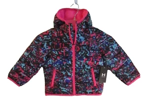 Under Armour Toddler Girls UA Prime Puffer Jacket 3T Black/Multi-Color MSRP$70 - Picture 1 of 2