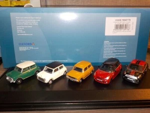 Mini Set Classic/Cooper S/1275GT/New /Coupe 5 Piece 1/76 scale, Oxford Diecast 7 - Picture 1 of 4