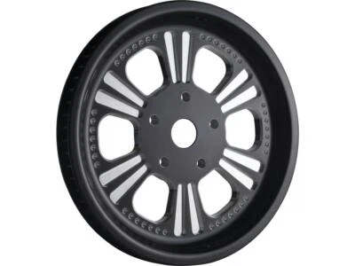 RevTech Moto Motorcycle Motorbike Dominator 6 Belt Pulley Black - 1.125" x 70T - Image 1 of 3