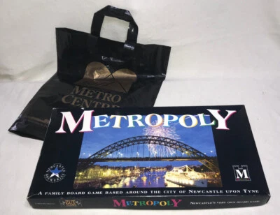 METROPOLY : Newcastle Local Trading Game- Rare 1992 Monopoly + Metro Centre Bag  - Image 1 of 4