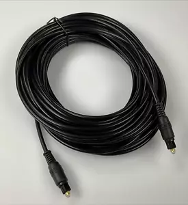 The Cimple Co. Digital Fiber Optical Toslink Cable - Gold Plated - 50FT - Black - Picture 1 of 1