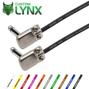 Squareplug SP400 Cables. Custom Lynx Pancake Jack Cables. Pedal Board Patch Lead - Picture 1 of 5