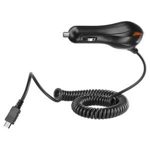 Luxmo Micro USB LED Coiled Cable Car Fast Charger for Samsung LG HTC Blackberry - Picture 1 of 4
