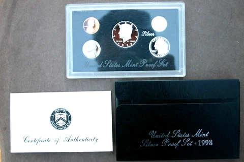 1998 S Silver Proof Set Cover