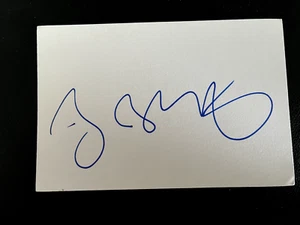 BOB GELDOF - BOOMTOWN RATS FRONT MAN - SIGNED WHITE CARD - Picture 1 of 1